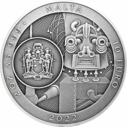 Srebrna moneta 10 € Stanisław Lem Mistrz Fantastyki