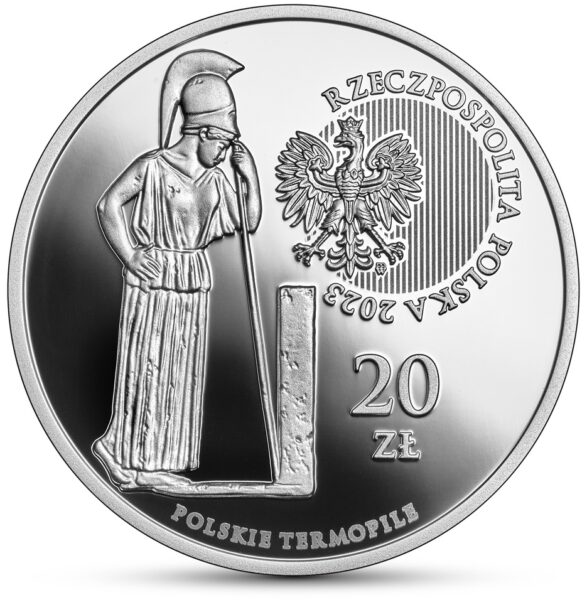 Srebrna moneta 20 zł Polskie Termopile – Warszawskie Termopile awers