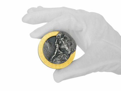 Srebrna moneta 5$ Syzyf, Seria: Mitologia