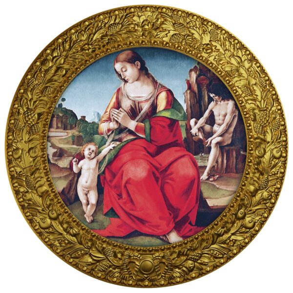 Srebrna moneta 500 CFA  Luca Signorelli, Madonna z Dzieciątkiem