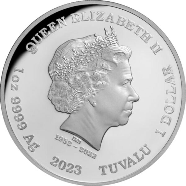 Srebrna moneta kolekcjonerska 1$ Aurora Borealis
