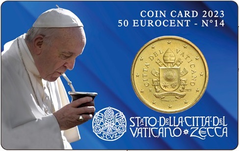 50 eurocentów, Watykan coincard nr 14, 2023