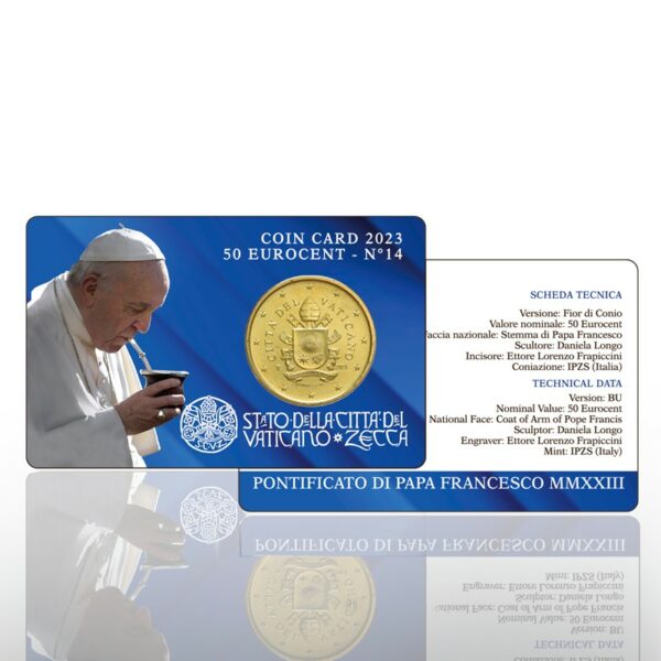 50 eurocentów, Watykan coincard nr 14, 2023