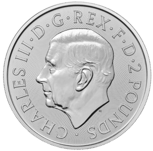 Srebrna moneta bulionowa 1 oz Britannia 2024 awers