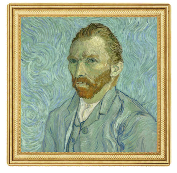 Srebrna moneta 2$ Vincent van Gogh Autoportret rewers