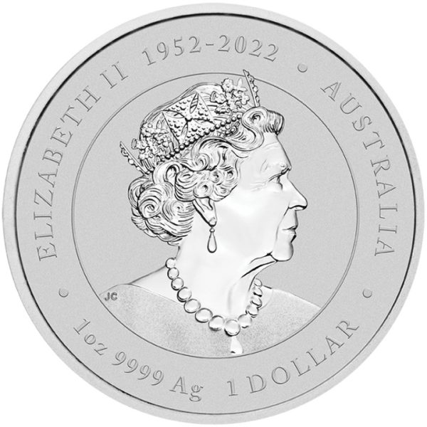 Srebrna moneta bulionowa 1 oz Lunar III Rok smoka awers
