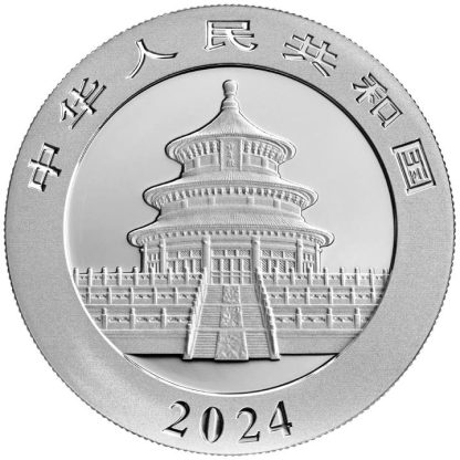Moneta bulionowa 30 g Chońska Panda 2024 awers