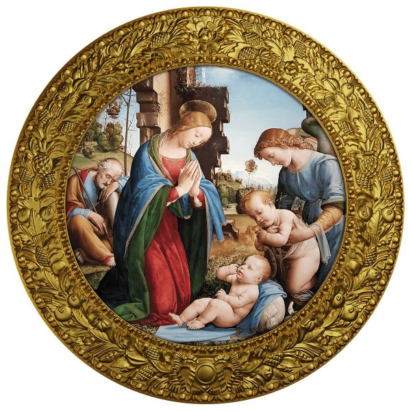 Fra Bartolomeo, Adoracja dzieciątka – Wesołych Świąt, 500 franków CFA, Seria: Ave Maria