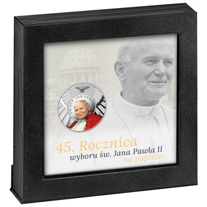45. rocznica wyboru św. Jana Pawła II na Papieża, srebrny numizmat