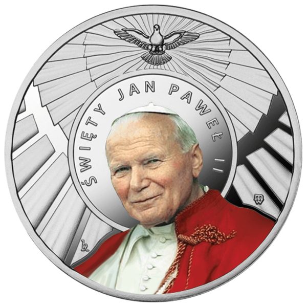 45. rocznica wyboru św. Jana Pawła II na Papieża, srebrny numizmat