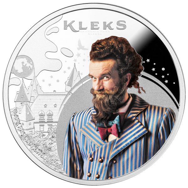 Srebrna moneta 1$ Akademia Pana Kleksa rewers