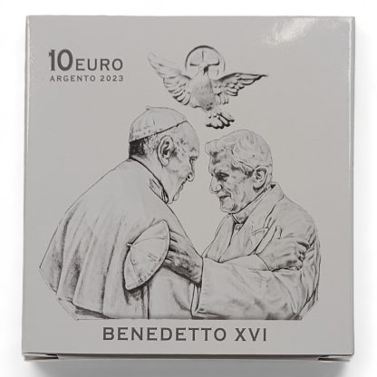 Moneta kolekcjonerska 10 € Benedykt XVI Watykan 2023