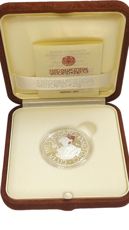 Srebrna moneta 10€  Św. Jakub Większy Seria: Dwunastu Apostołów