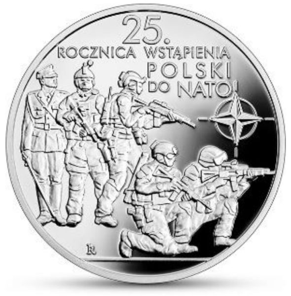 Moneta kolekcjonerska 10 zł 25. rocznica wstąpienia Polski do NATO