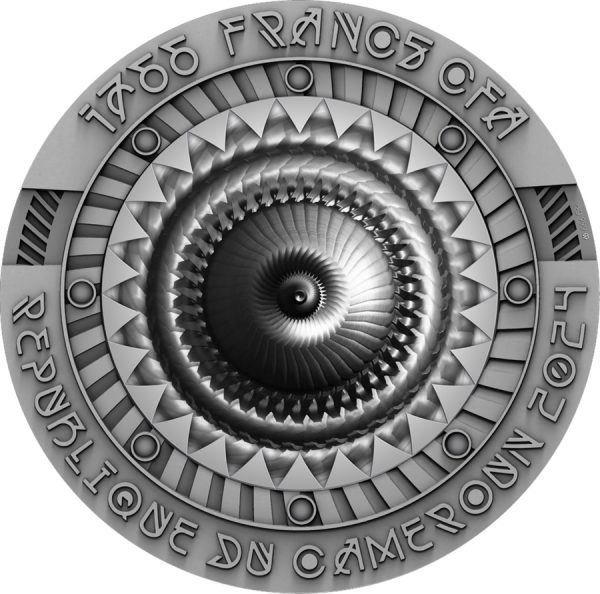 Srebrna moneta 7 oz UFO MP-1766 awers