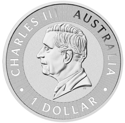 Srebrna moneta 1 oz Australijski Kangur 2024 awers