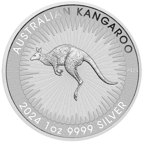 Srebrna moneta 1 oz Australijski Kangur 2024 rewers