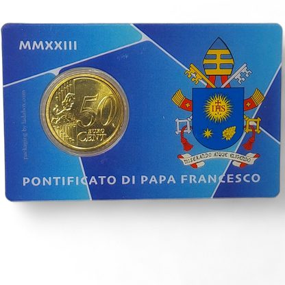 Watykan, 0,5 € coin card znaczek 1,20 € nr 44, 2023