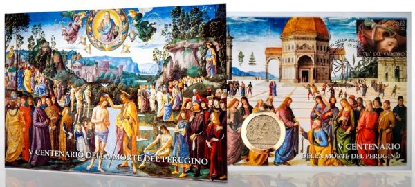 Pietro Perugino, Okładka filatelistyczno-numizmatyczna, Watykan 2023