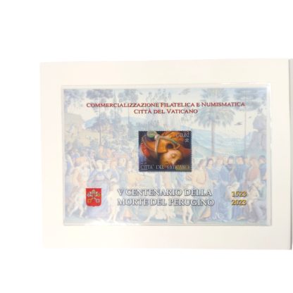 Pietro Perugino, Okładka filatelistyczno-numizmatyczna, Watykan 2023
