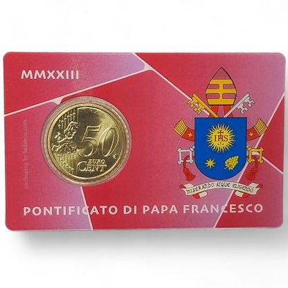 Watykan, 0,5 € coin card znaczek 3,10 € nr 47, 2023