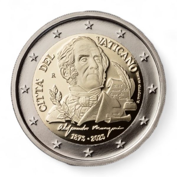 Moneta bimetaliczna 2€ Alessandro Manzoni Watykan
