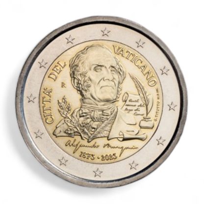 Moneta kolekcjonerska 2€ ALESSANDRO MANZONI Watykan BU