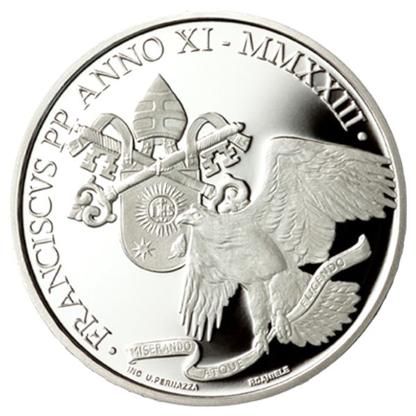 Srebrna moneta 5€ Święty Jan, Seria: Dwunastu Apostołów