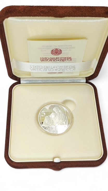Srebrna moneta 5€ Święty Jan, Seria: Dwunastu Apostołów