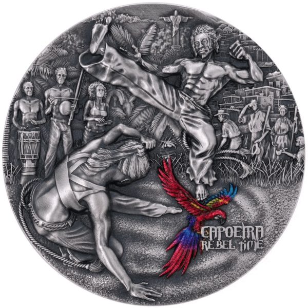 2000 franków CFA, Capoeira, Seria: Rebel Time, Srebrna moneta