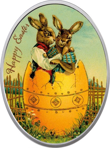 Srebrna moneta 1$ Jajko Wielkanocne