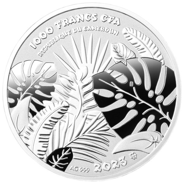 Srebrna moneta Słoń - Be Great awers