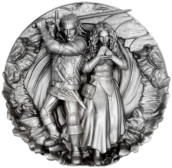 Srebrna moneta 5000 CFA Ostatnie życzenie - Wiedźmin 3D
