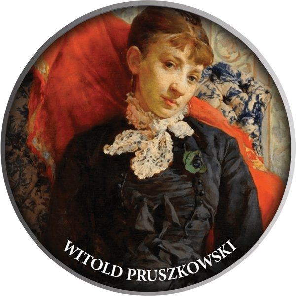 Srebrna moneta 500 CFA Witold Pruszkowski, Portret Stefanii Fedorowiczowej