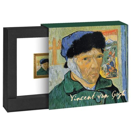 Srebrna moneta kolekcjonerska 1$ Autoportret z zabandażowanym uchem Vincent van Gogh