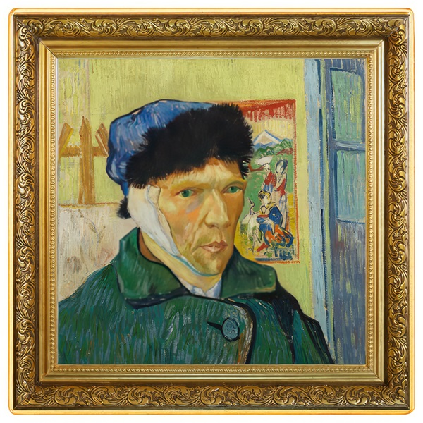 Srebrna moneta kolekcjonerska 1$ Autoportret z zabandażowanym uchem Vincent van Gogh