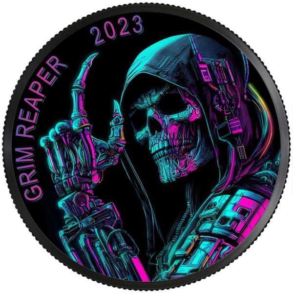 Srebrna moneta Gream Reaper Cyberpunk 2023