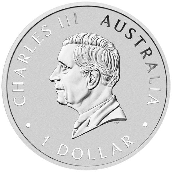 Srebrna moneta bulionowa 1 oz Perth Mint 125. rocznica powstania awers