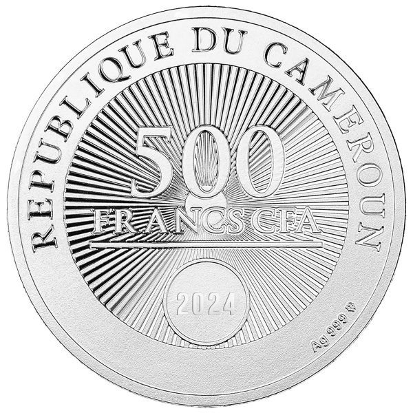 Srebrna moneta 500 CFA Witaj na świecie