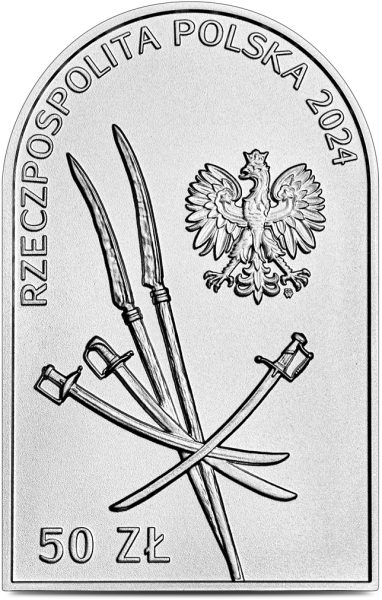 Srebrna moneta 50 zł 230. rocznica insurekcji kościuszkowskiej awers